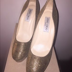 JIMMY CHOO PUMP PLATFORM HEEL GREAT CONDITION